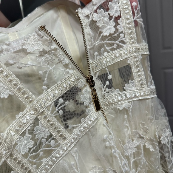 Altar'd State Evangeline floral maxi dress ivory size XS - Picture 9 of 16